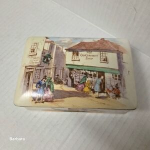 Vintage 50s Handpainted Royal Winton Grimwades Old Curiousity Store Ceramic Box